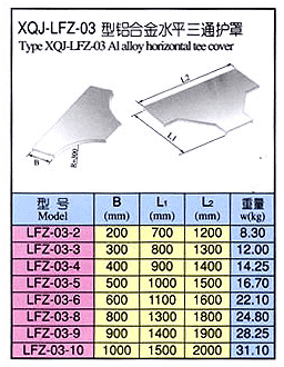 XQJ-LFZ-03 型铝合金水平三通护罩